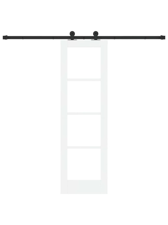 Liuguks valge 61 x 198.5 cm puit ja metall