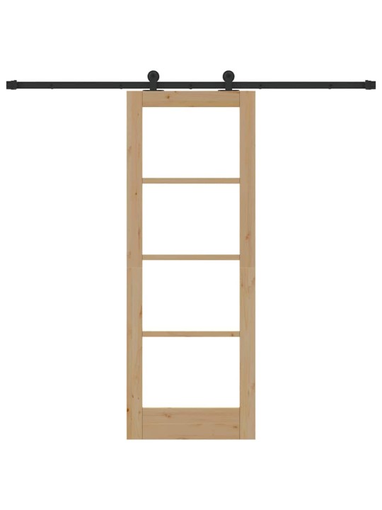 Liuguks pruun 73.5 x 198.5 cm puit ja metall