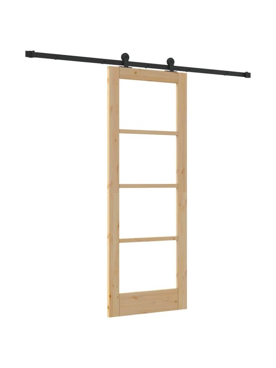 Liuguks pruun 73.5 x 198.5 cm puit ja metall