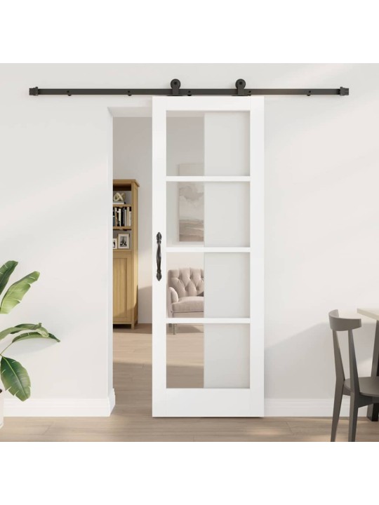 Liuguks valge 73.5 x 211 cm puit ja metall