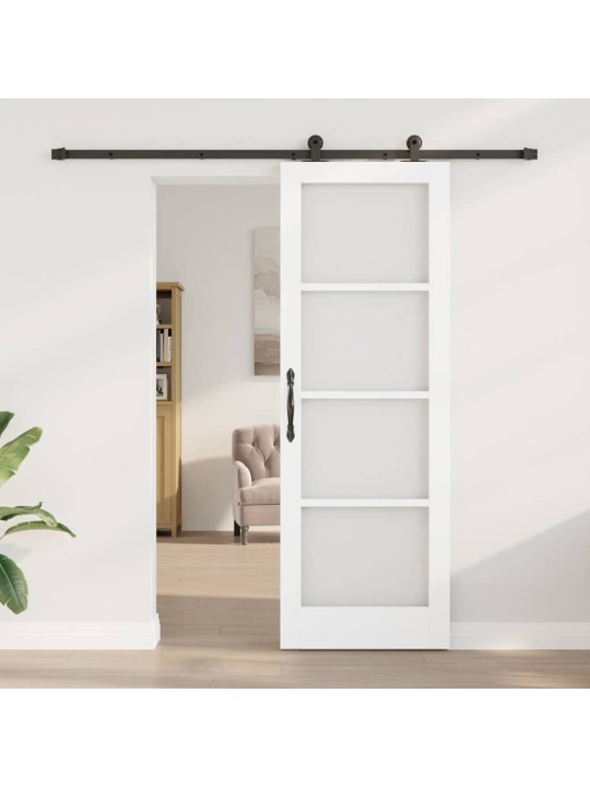 Liuguks valge 73.5 x 211 cm puit ja metall