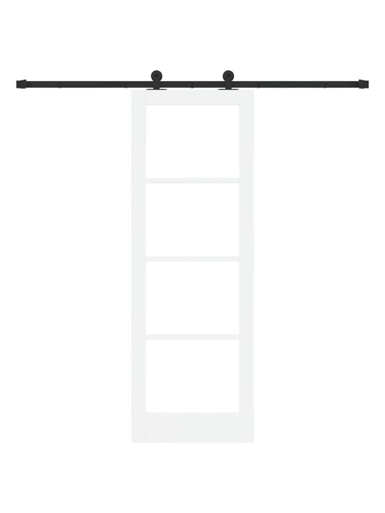 Liuguks valge 73.5 x 211 cm puit ja metall