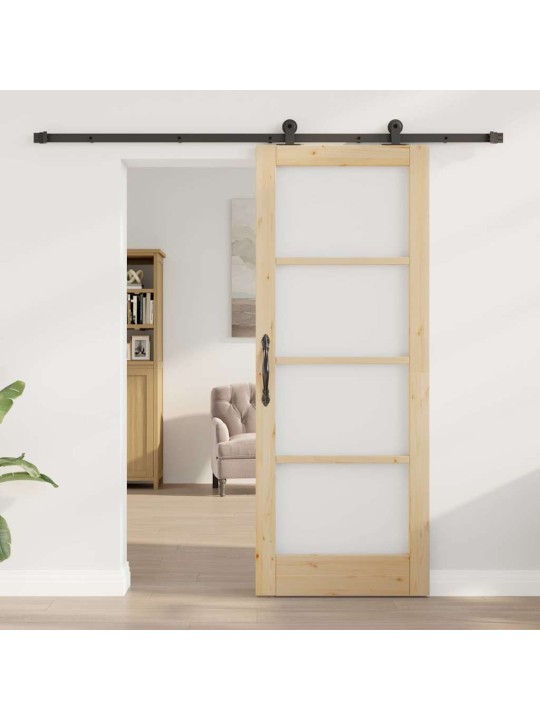 Liuguks pruun 78 x 202 cm puit ja metall