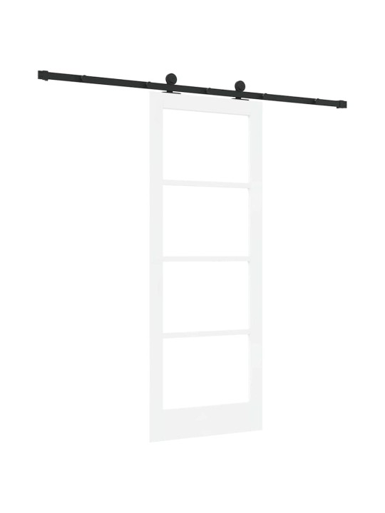 Liuguks valge 78 x 202 cm puit ja metall