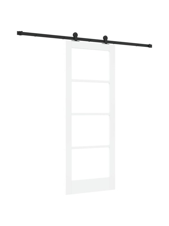 Liuguks valge 78 x 202 cm puit ja metall