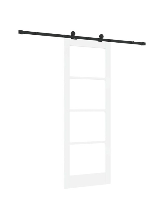 Liuguks valge 78 x 211 cm puit ja metall