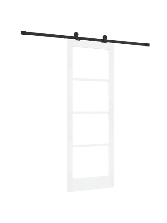 Liuguks valge 78 x 211 cm puit ja metall