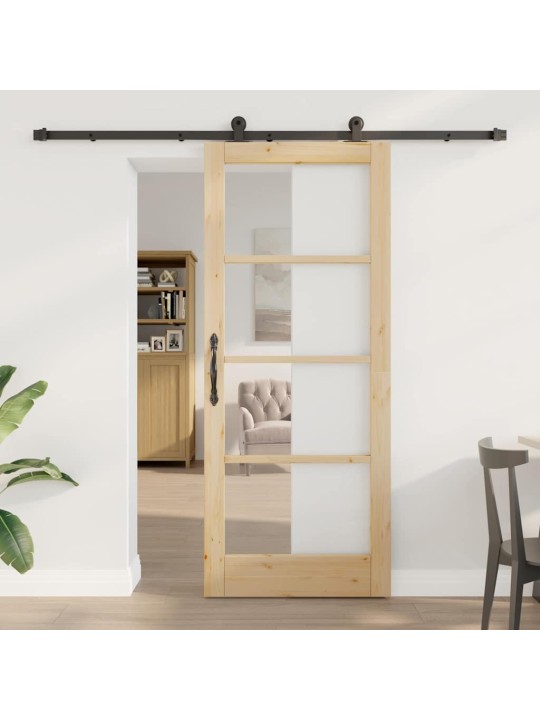 Liuguks pruun 83 x 202 cm puit ja metall