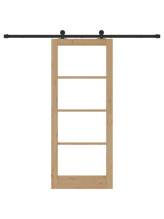 Liuguks pruun 83 x 202 cm puit ja metall