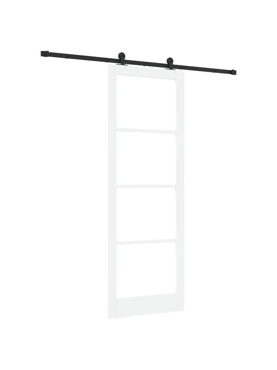 Liuguks valge 83 x 232 cm puit ja metall