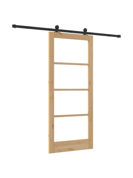 Liuguks pruun 86 x 198.5 cm puit ja metall