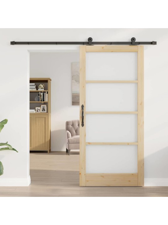 Liuguks pruun 93 x 202 cm puit ja metall