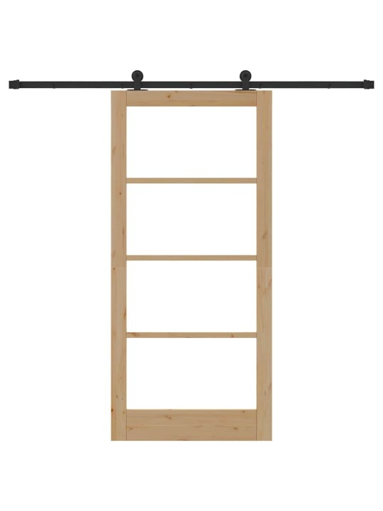 Liuguks pruun 93 x 202 cm puit ja metall
