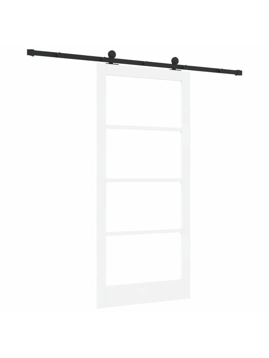 Liuguks valge 93 x 202 cm puit ja metall
