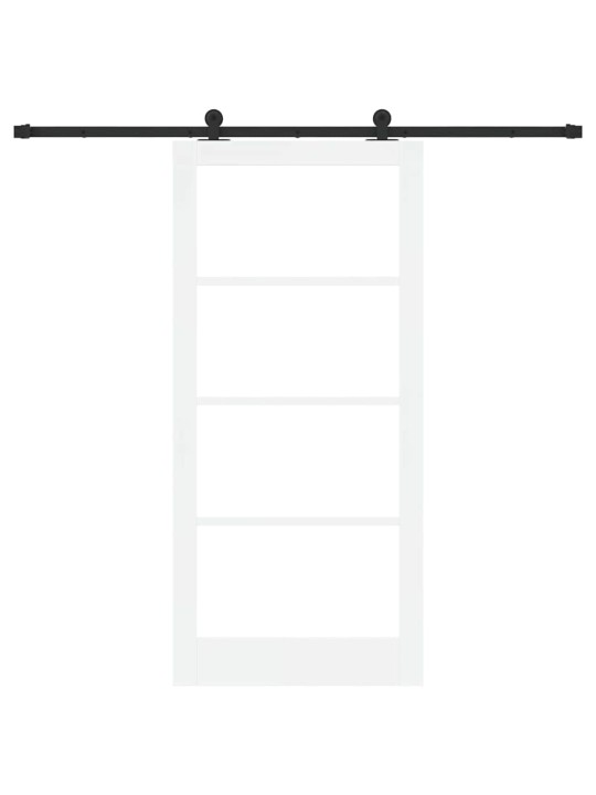 Liuguks valge 93 x 202 cm puit ja metall