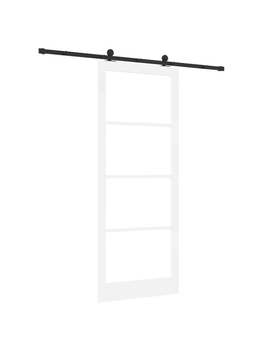 Liuguks valge 93 x 232 cm puit ja metall