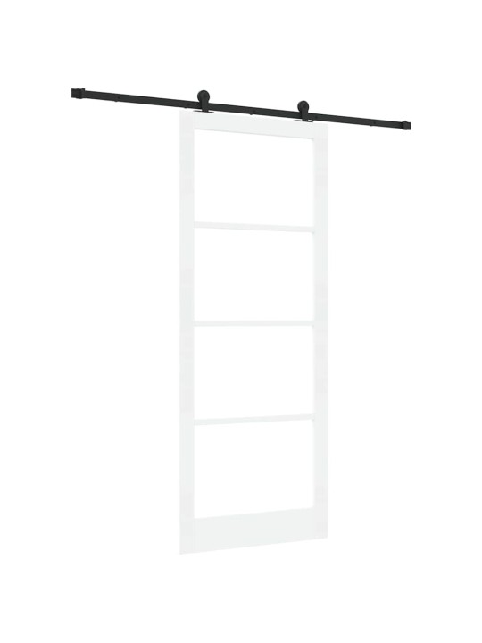 Liuguks valge 93 x 232 cm puit ja metall