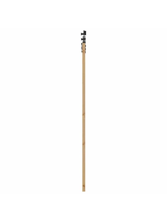 Liuguks pruun 61 x 198.5 cm puit ja metall