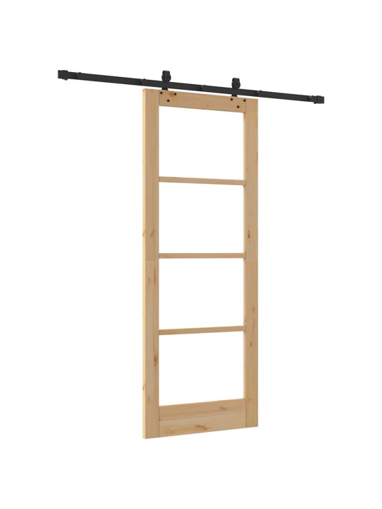 Liuguks pruun 78 x 202 cm puit ja metall