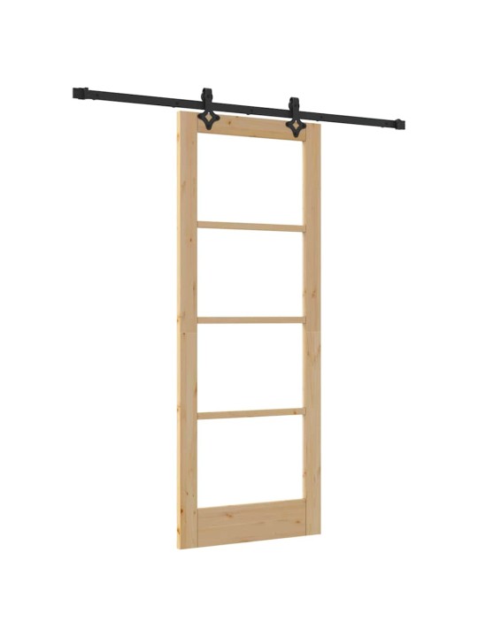 Liuguks pruun 78 x 202 cm puit ja metall