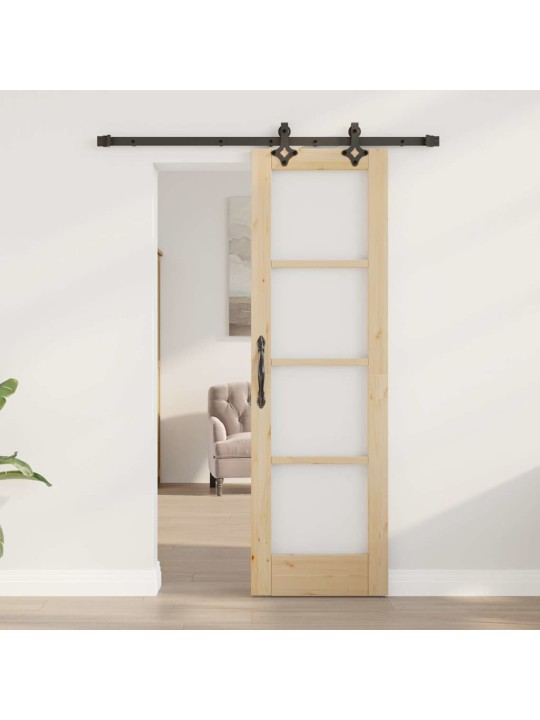 Liuguks pruun 61 x 198.5 cm puit ja metall