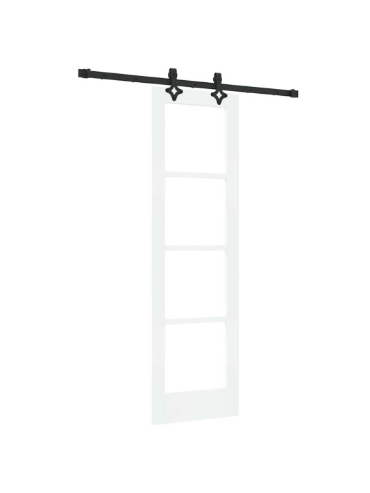Liuguks valge 61 x 198.5 cm puit ja metall
