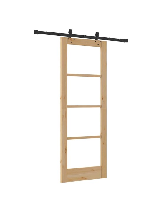Liuguks pruun 73.5 x 198.5 cm puit ja metall