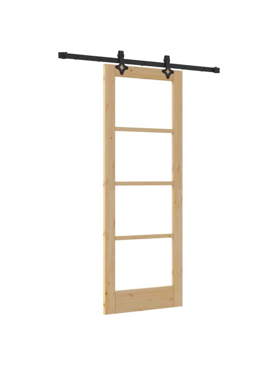 Liuguks pruun 73.5 x 198.5 cm puit ja metall