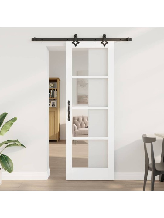 Liuguks valge 73.5 x 211 cm puit ja metall
