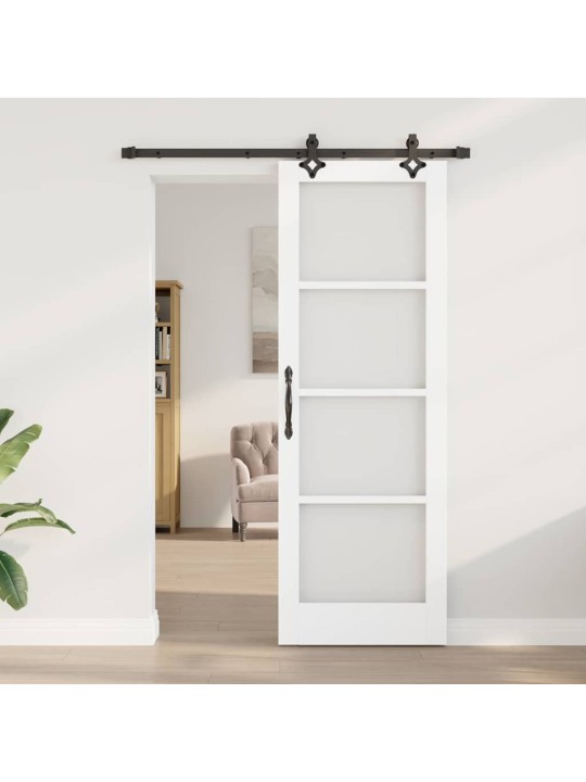 Liuguks valge 73.5 x 211 cm puit ja metall