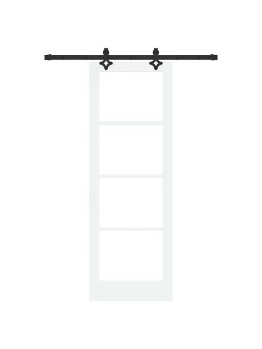 Liuguks valge 73.5 x 211 cm puit ja metall