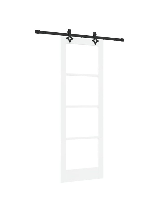 Liuguks valge 73.5 x 211 cm puit ja metall