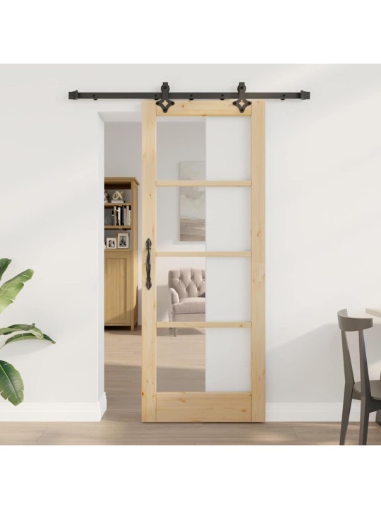 Liuguks pruun 78 x 202 cm puit ja metall