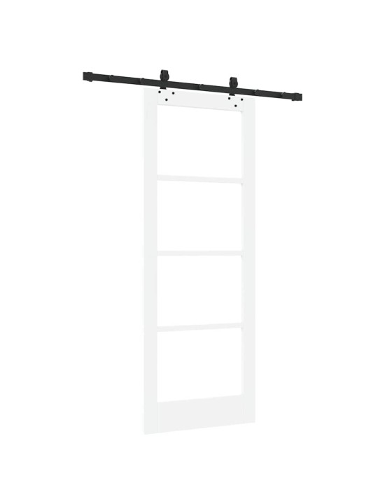 Liuguks valge 78 x 202 cm puit ja metall