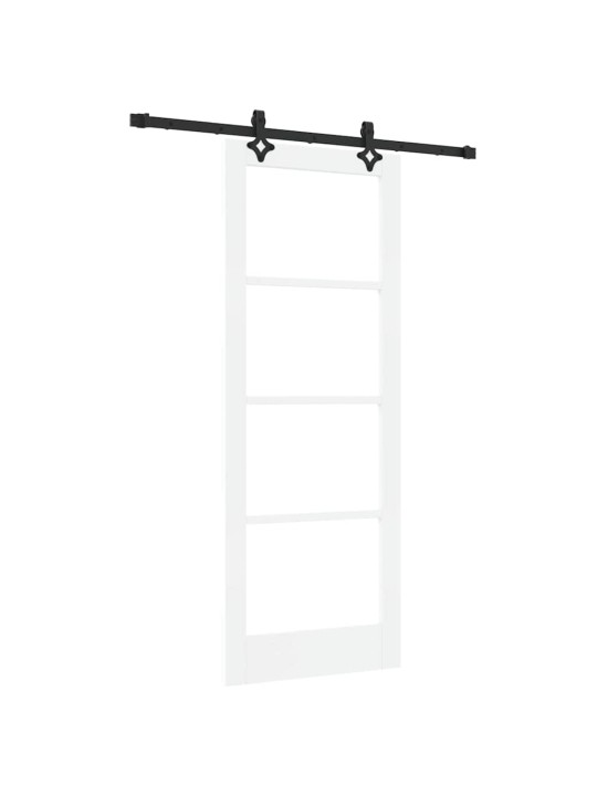 Liuguks valge 78 x 202 cm puit ja metall