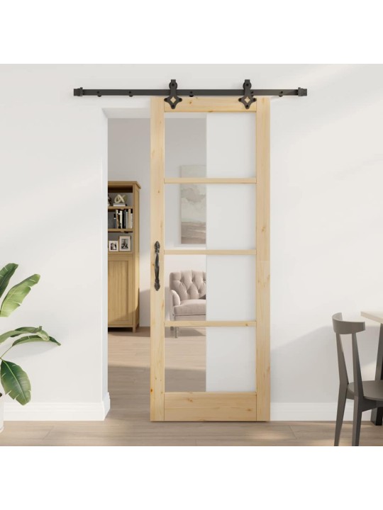 Liuguks pruun 78 x 211 cm puit ja metall