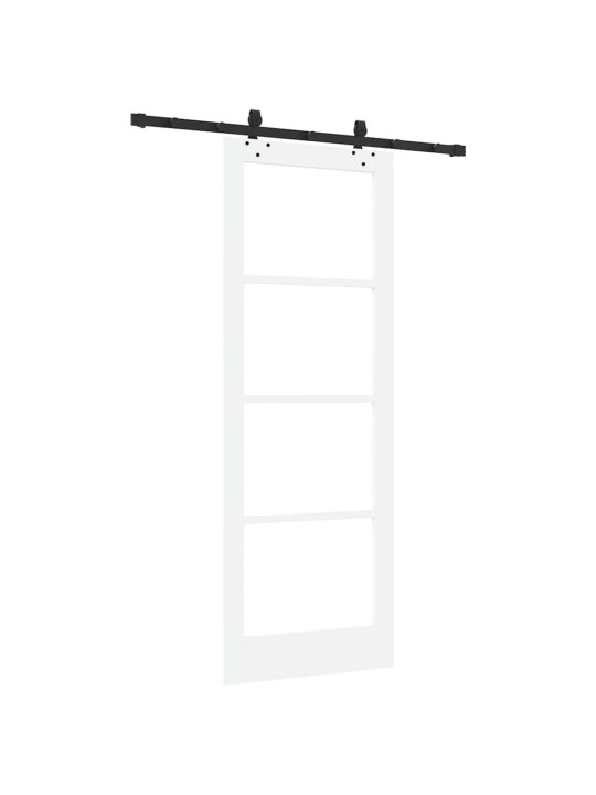 Liuguks valge 78 x 211 cm puit ja metall