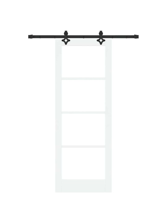 Liuguks valge 78 x 211 cm puit ja metall