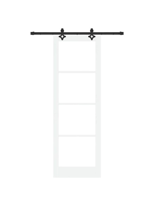 Liuguks valge 78 x 232 cm puit ja metall