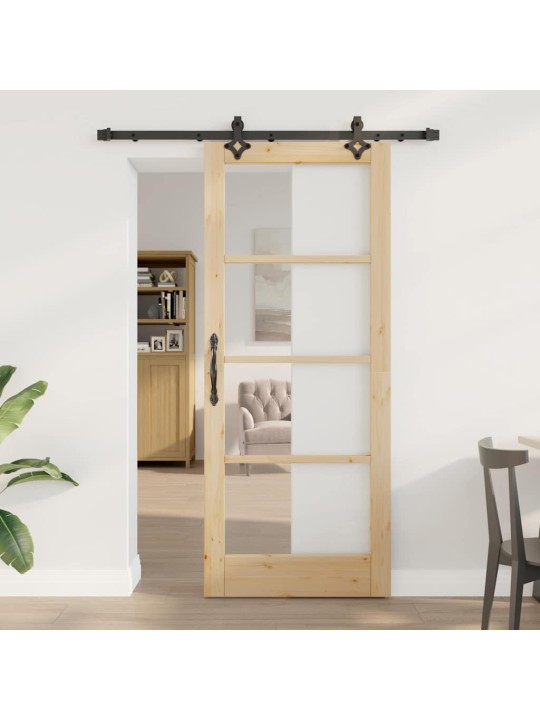 Liuguks pruun 83 x 202 cm puit ja metall