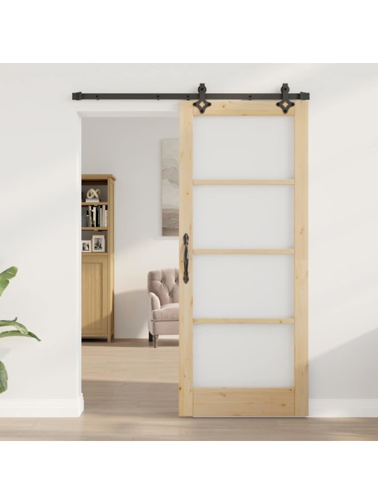 Liuguks pruun 83 x 202 cm puit ja metall
