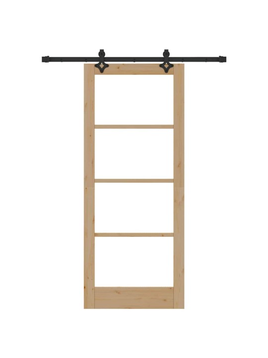 Liuguks pruun 83 x 202 cm puit ja metall