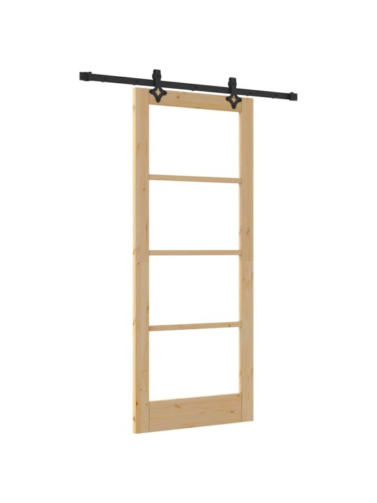 Liuguks pruun 83 x 202 cm puit ja metall