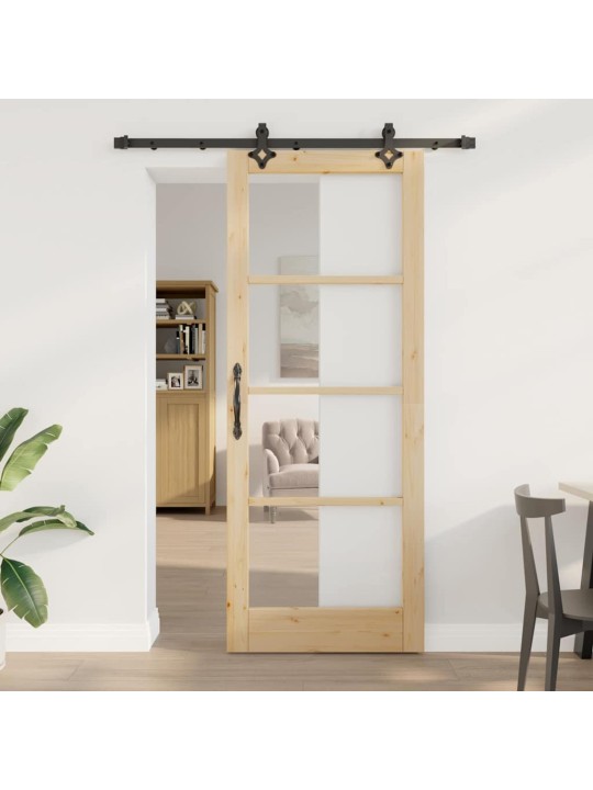 Liuguks pruun 83 x 211 cm puit ja metall