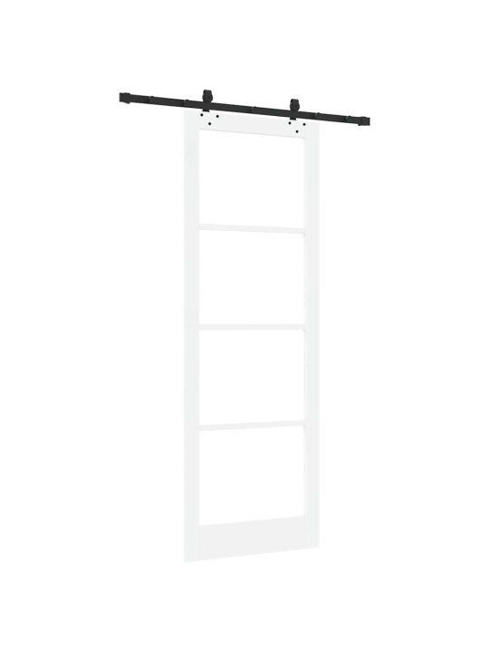 Liuguks valge 83 x 232 cm puit ja metall