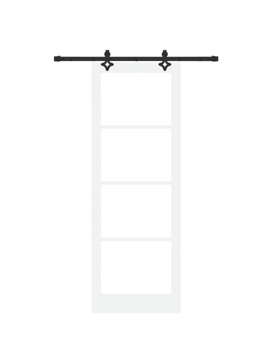 Liuguks valge 83 x 232 cm puit ja metall
