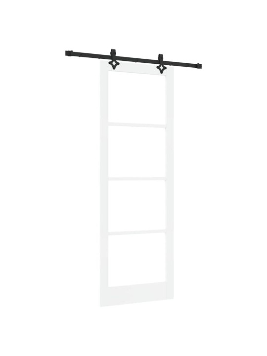 Liuguks valge 83 x 232 cm puit ja metall