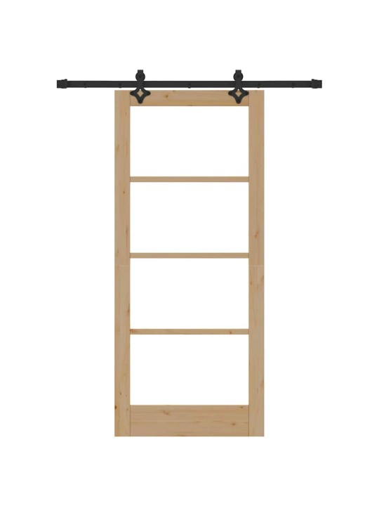 Liuguks pruun 86 x 198.5 cm puit ja metall