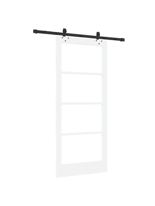 Liuguks valge 86 x 198.5 cm puit ja metall