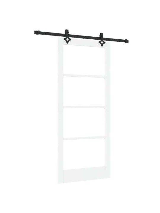 Liuguks valge 86 x 198.5 cm puit ja metall